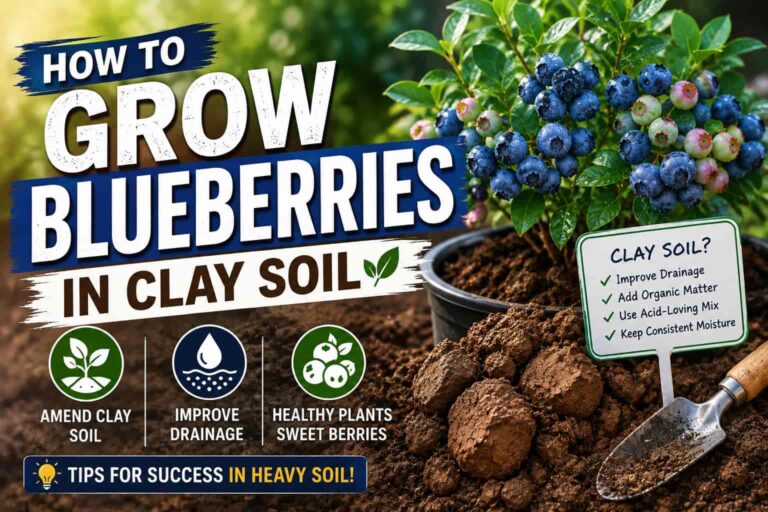 How to grow blueberries in clay soil with drainage and soil improvement tips