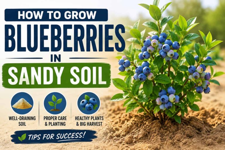 How to grow blueberries in sandy soil with proper planting and care tips
